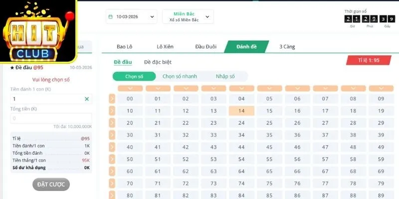 Xổ Số Miền Bắc Hitclub, Cách Tham Gia Và Mẹo Chiến Thắng 2 Hình thức đề
